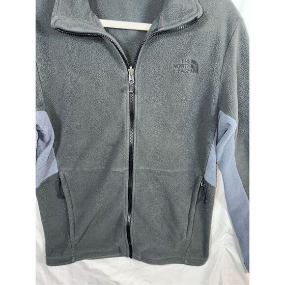 The North Face FleeceโJacket ๐๏ธ Menโs Small ๐ Gray TKA Glacier Zip โ Hiking & - Picture 2 of 7